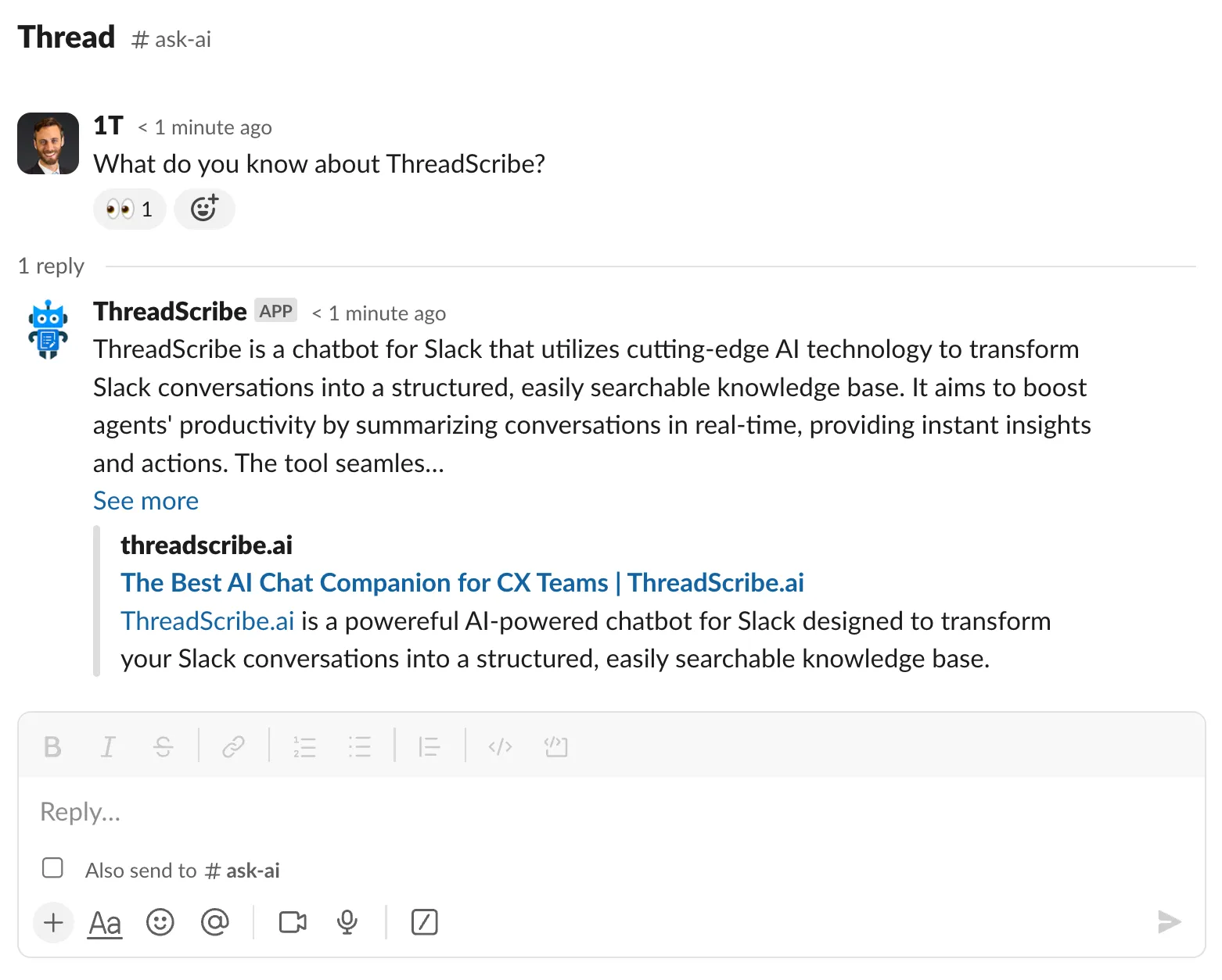 Test your threadscribe autoresponder