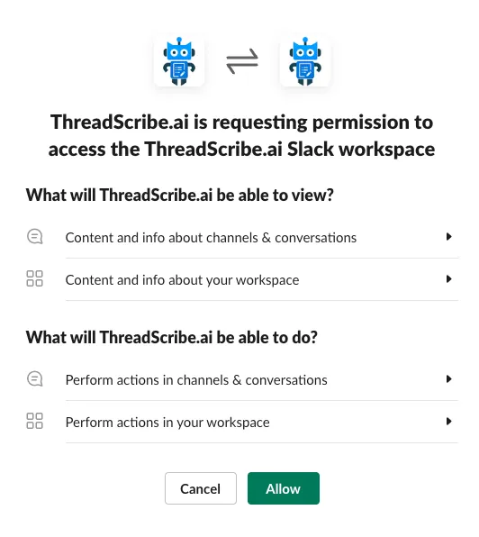 Installing Threadscribe